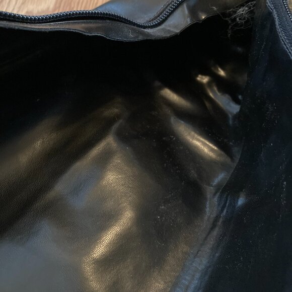 Classic heeled dress leather dress boots, leather lined, black size 7 - Picture 13 of 16